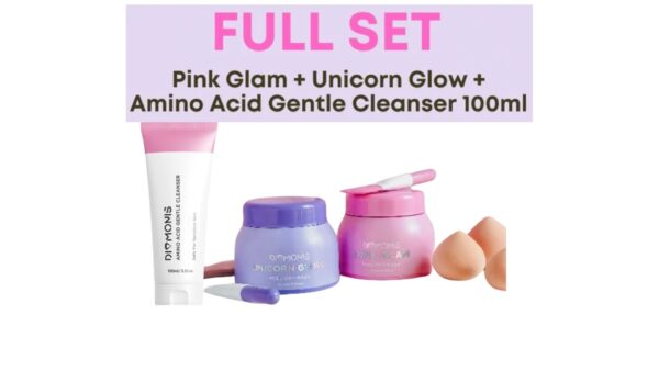 FULL SET – Pink Glam + Unicorn Glow + AA Cleanser 100ml